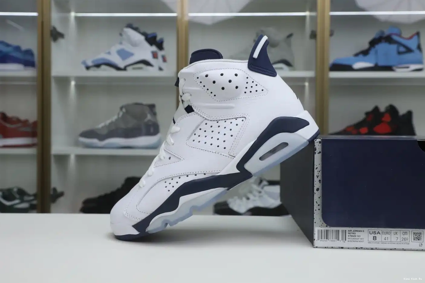 AIR 6 JORDAN MIDNIGHT Kimikick NAVY 0325